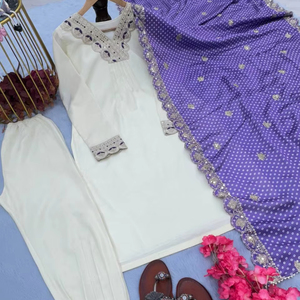 Conjunto Dupatta estampado y parte superior elegante con diseño de fiesta - Product Image 1
