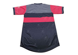 Camiseta de béisbol personalizable de alta calidad, transpirable, con cuello en V, secado rápido, 100% poliéster, ajuste seco, conjuntos de estilo de sublimación de tela - Product Image 2