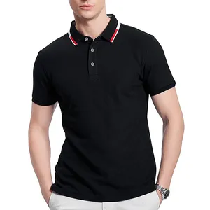 Nieuw Ontwerp Op Maat Gemaakte Ademende Stof Effen Kleur Mannen Poloshirts Groothandel Leverancier Van Hoge Kwaliteit Casual Poloshirts