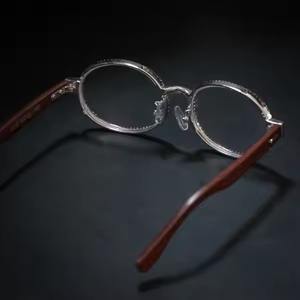 Lunettes de luxe personnalisées serties de diamants, or massif 10 carats, diamants en moissanite véritable - Product Image 3