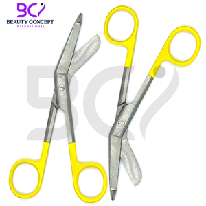 กรรไกรตัดผ้าพันแผลสำหรับใช้ในการผ่าตัดมีด้ามจับสีเหลือง - Product Image 5