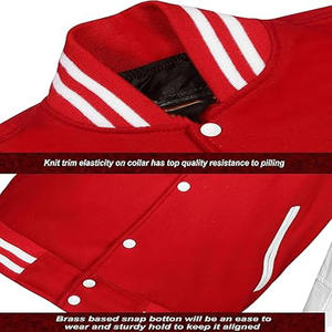 Veste en polyester à manches longues, vestes de sport, prix d'usine, veste de baseball pas chère pour hommes - Product Image 5