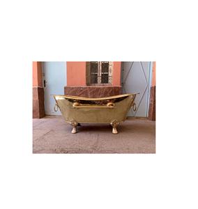 Baignoire en laiton massif artisanale adaptée à la décoration intérieure de style héritage avec un charme intemporel et des détails artisanaux - Product Image 2