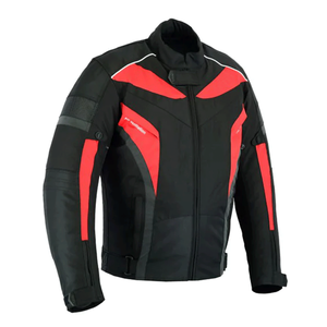 Diseño personalizado negro Hi-Vis amarillo chaqueta de moto a prueba de viento para los hombres Touring protección impermeable motocicleta chaquetas textiles - Product Image 6