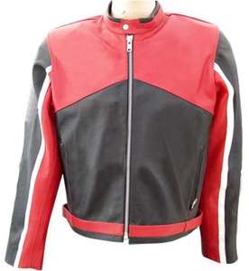 แจ็คเก็ตหนังคุณภาพสูงสำหรับผู้ชาย แจ็คเก็ตขี่มอเตอร์ไซค์กันลม ป้องกันการกระแทก ออกแบบได้ตามสั่ง โรงงาน OEM - Product Image 5