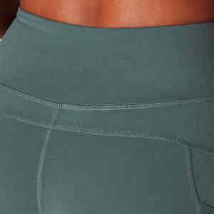 Leggings de Yoga de Cintura Alta para Mujer, Spandex/Nailon, Transpirables, Color Sólido, Logotipo Personalizado (Pata Izquierda), Alta Calidad - Product Image 5