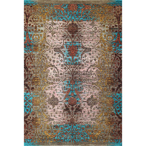 Alfombras de Lana y Seda Anudadas a Mano Ecológicas de Gran Venta con Patrón Geométrico, Tapetes Tradicionales para Puerta - Product Image 6