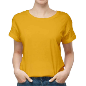 T-shirts personnalisés avec logo imprimé, prix de gros, 180 GSM, 100% coton, t-shirts décontractés d'été, coupe ajustée, respirants, pour femmes - Product Image 6