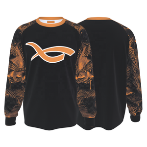 เสื้อสเวตเตอร์คอกลมใส่ได้ทั้งชายและหญิงเสื้อสเวตเชิ้ตผ้าขนแกะปักโลโก้แบบกำหนดเอง - Product Image 5