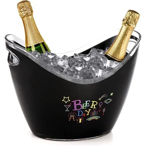 Bac à glaçons en métal galvanisé, seau de haute qualité, Tube de boisson glacée pour Bar de fête, maison Bar hôtel bière vin Champagne porte-bouteille de glace - Product Image 3