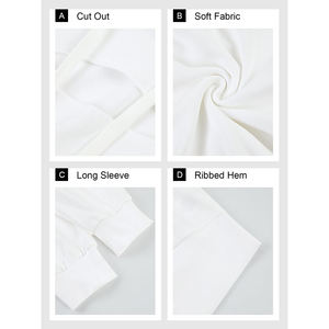 Conjunto de Dos Piezas para Mujer, Sudadera Corta con Capucha, Manga Larga, Top Cortado, Estilo Casual, Ropa de Calle - Product Image 5