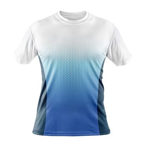 Comprar al por mayor personalizable totalmente sublimación impresa Camiseta deportiva para los hombres de poliéster transpirable Camiseta para los hombres - Product Image 2