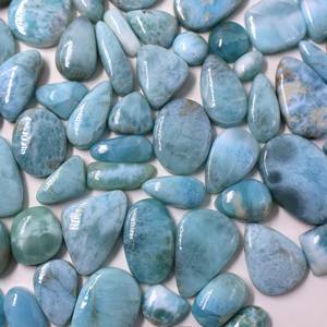 2024 Offre Spéciale de haute qualité Quartz naturel Larimar Cabochon meilleure qualité pierre précieuse de guérison en vrac à vendre - Product Image 5