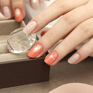 Bandes d'ongles en gel ShineB #45780 #45781 Autocollants pour ongles en gel Conception d'ongles cubiques scintillants fabriqués en corée Style de luxe de haute qualité - Product Image 4