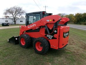 Kubota SSV75 Cargador de dirección deslizante con ruedas cerradas de 3 toneladas con bomba de engranajes de motor Changchai como componentes principales de alta eficiencia - Product Image 3
