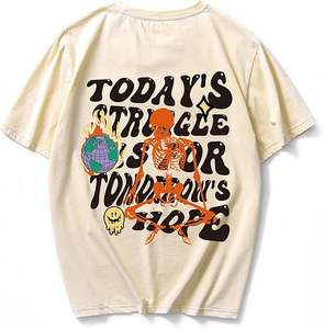 Camisetas Extra Grandes de Estilo Vintage con Lavado Ácido para Hombre, Camisetas Gráficas Personalizadas de Algodón 100%, Ropa Urbana de Secado Rápido, Tallas Grandes - Product Image 5