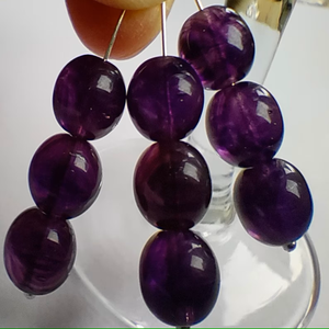 Perles en verre tchèque transparentes en vrac de haute qualité violet foncé fabrication de bijoux perles artisanales en cristal au chalumeau perles vishal - Product Image 3