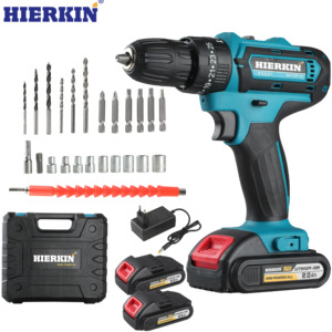 Taladro de impacto inalámbrico de alta potencia para madera, <span class=keywords><strong>herramientas</strong></span> eléctricas, juego de taladro percutor multifunción de 21V - Product Image 6