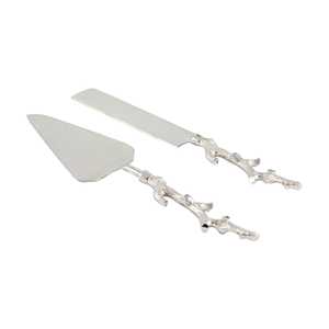 Wholesale Metal <b>Cake</b> <b>Server</b> & Knife Set For Wedding Hotel Home Restaurant Use with Logo Customization - Product Image 1