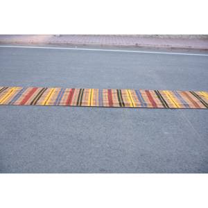 Tapis moderne en laine marron de 2.1x22,3 pieds, tissage à plat, tapis de salon avec support en latex pour décorations de salon - Product Image 3