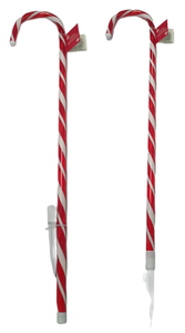 Fuente de alimentación de batería al por mayor de Vietnam Material plástico Decoración de luz de vacaciones superior Color rojo Bo bastón de caramelo iluminado 30 pulgadas - Product Image 2