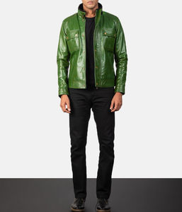 Available Unique Colors & Design <b>Men's</b> <b>Faux</b> Fur <b>Leather</b> <b>Jacket</b> Heavyweight Turn Down Collar Front Zipper Style <b>Leather</b> <b>Jacket</b> - Product Image 2