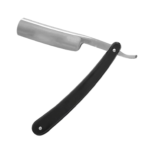 Navaja de Afeitar Profesional de Acero Inoxidable con Mango de Madera, Herramienta de Afeitado de Borde Recto para el Cuidado de la Barba, para Uso en Salón de Peluquería - Product Image 4