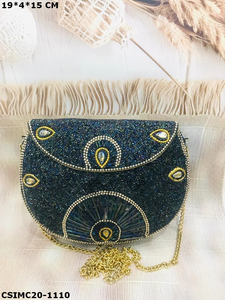 Artesanos indios hechos a mano Chic mosaico embragues de noche para mujeres accesorio esencial para fiestas y ocasiones especiales - Product Image 4