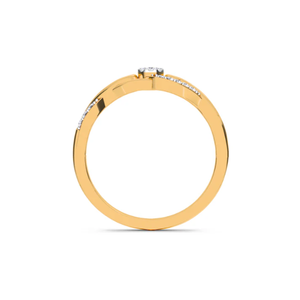 Bague en diamant de laboratoire torsadé pour femmes, design élégant et durable, idéale pour le port quotidien, les célébrations et les cadeaux - Product Image 2