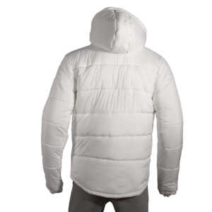 Nouvelle veste d'hiver rembourrée en duvet avec logo brodé personnalisé, lumière extérieure chaude, blanche, confortable pour une utilisation en extérieur - Product Image 3