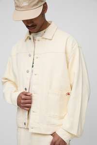 แจ็กเก็ตผ้ายีนส์กระดุมหน้ามีกระเป๋าด้านหน้ามีสองสีสำหรับฤดูหนาวและฤดูใบไม้ร่วง - Product Image 5