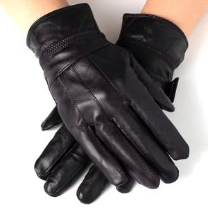 100% Genuine Leather Fashion <b>Dress</b> Gloves Women's <b>Warm</b> <b>Winter</b> Driving Horse Riding Sheepskin Leather Gloves - Product Image 1