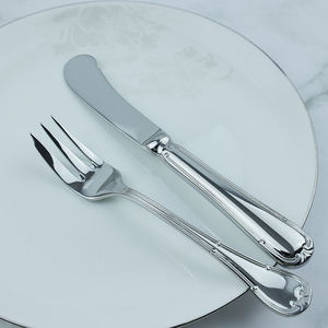 Vendo Super Juego de Cubiertos Plateado Tu Logotipo Impreso Hecho A Mano Estilo Europeo Juego de Vajilla Cubiertos - Product Image 5