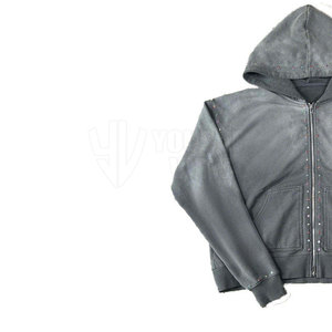 Vente en gros de survêtements d'hiver décontractés à capuche en strass pour hommes, doux au toucher, légers et respirants, fabriqués au Pakistan - Product Image 6