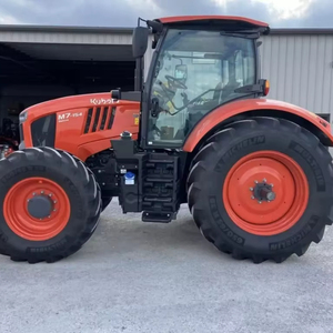 Tractor Kubota M7060 de 100 caballos de fuerza con cargador frontal disponible en stock para agricultura y limpieza de tierras - Product Image 1