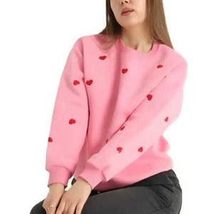 Sweat-shirt d'hiver élégant pour femmes avec pull à épaules tombantes Logo personnalisé Différents styles - Product Image 1