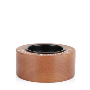 Quemador de Incienso Redondo de Madera de Lujo con Copa de Metal y Diseño de Caligrafía Árabe, Moderno Soporte para Oud y Bakhoor para Decoración del Hogar y Regalos - Product Image 4