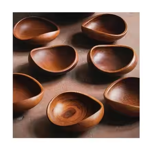 Top Quality Wooden Bowl for Kitchen & <b>Tabletop</b> Customized Shape Wooden Serving Bowl High Demand Products by glowin fashion - Product Image 5