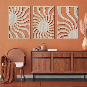 Colgante de pared de madera hecho a mano con diseño de algodón de macramé, arte decorativo bohemio para sala de estar, dormitorio, espacios de yoga - Product Image 3