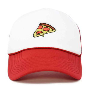 Gorra de Béisbol Unisex Ajustable de 6 Paneles Blanca con Bordado de Pizza, Gorra Casual para Adultos, Uso en las Cuatro Estaciones - Product Image 4
