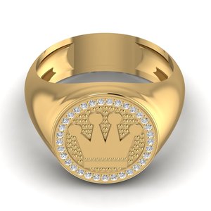 Anillo de compromiso único de Plata de Ley 925 para mujer, Diamante de corte redondo de claridad VVS y joyería de boda fina cultivada en blanco Leb - Product Image 1