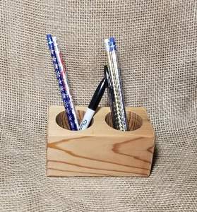 Estuche de Madera para Lápices, Caja de Almacenamiento de Papelería de Escritorio - Product Image 6