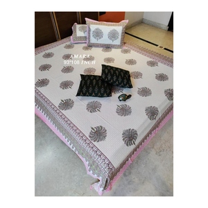 Amara & Masakali 93x108พร้อมปลอกหมอนอิงมือ2ชิ้นผ้าปูเตียงขนาดควีนไซส์พรีเมียมคอลเลกชัน AMBS062ล่าสุด - Product Image 6
