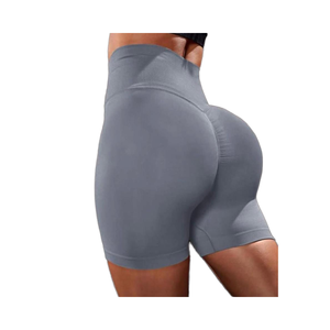 Pantalones cortos de cintura alta personalizables para mujer Leggings de yoga Spandex/Nylon Pantalones cortos sin costuras para mujer - Product Image 1