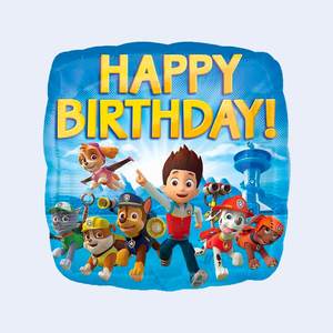 Globos Metálicos Redondos de Paw Patrol de 43 cm, Paquete de 2 Unidades, Decoración para Fiestas de Cumpleaños - Product Image 3