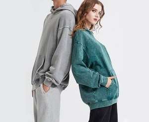 Trendy Vintage Old Heavyweight Women Hoodie Loose <b>Washed</b> High Quality Best Selling in Casual Style <b>gym</b> fitted ladies hoodies - Product Image 2