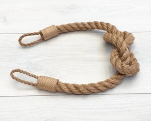 <b>Curtain</b> Tiebacks with Beads Rustic Style Nautical and Shabby Neutral for Each Color <b>Curtain</b> Tie Back - Product Image 2