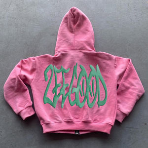 Sudadera con Capucha Extra Grande para Hombre, Personalizable, 100% Algodón Grueso, con Logotipo Bordado, de Alta Calidad, para Invierno, Talla Grande - Product Image 4