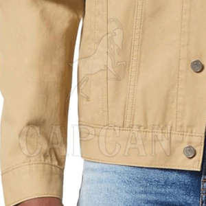 Professional Clothing Manufacturing <b>Denim</b> Jackets for Custom Color Men Best Selling Jackets With 100% Cotton <b>Material</b> - Product Image 4