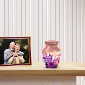 Mini urnas de mariposa de nuevo diseño de metal para cenizas humanas, hombres y mujeres adultos, urna pequeña para cenizas, urna de tamaño personalizado para adultos - Product Image 3
